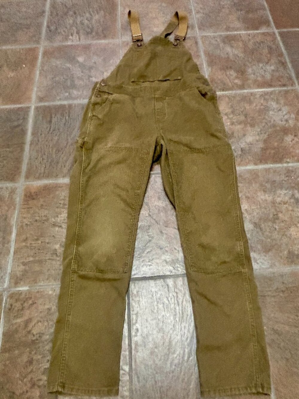 ~~REI Co-op Farmer Utility Bib Overalls Women's Brown Size 8 Double Knee  ******